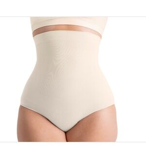 Shapermint Essentials Women's High Waisted Shaper Panty 54008 - Chai